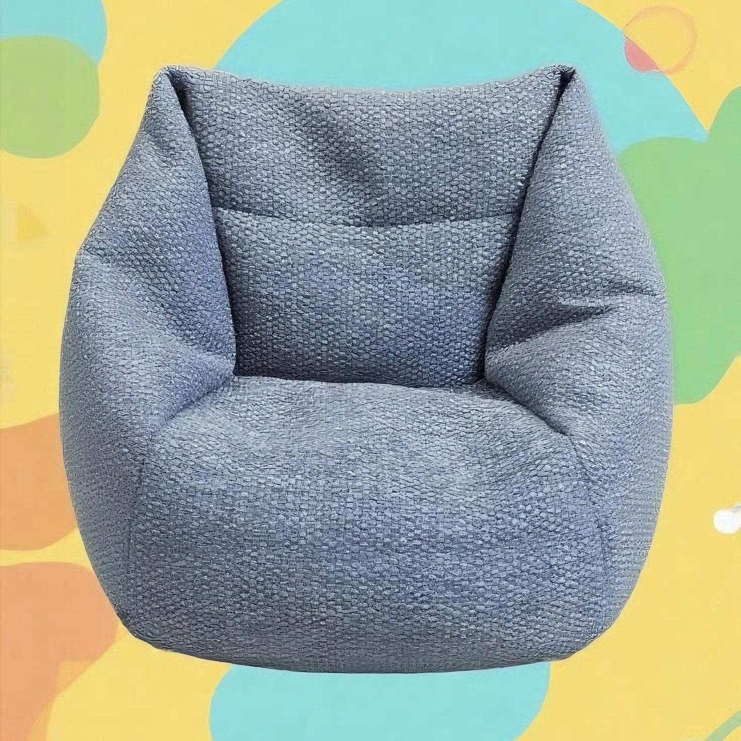 Adorable Tiny Bean Bag Chair 1:6 scale- Fluffy EPS Filling, Perfect for Dolls & Dioramas 🌈 (3 Dreamy Colors！）